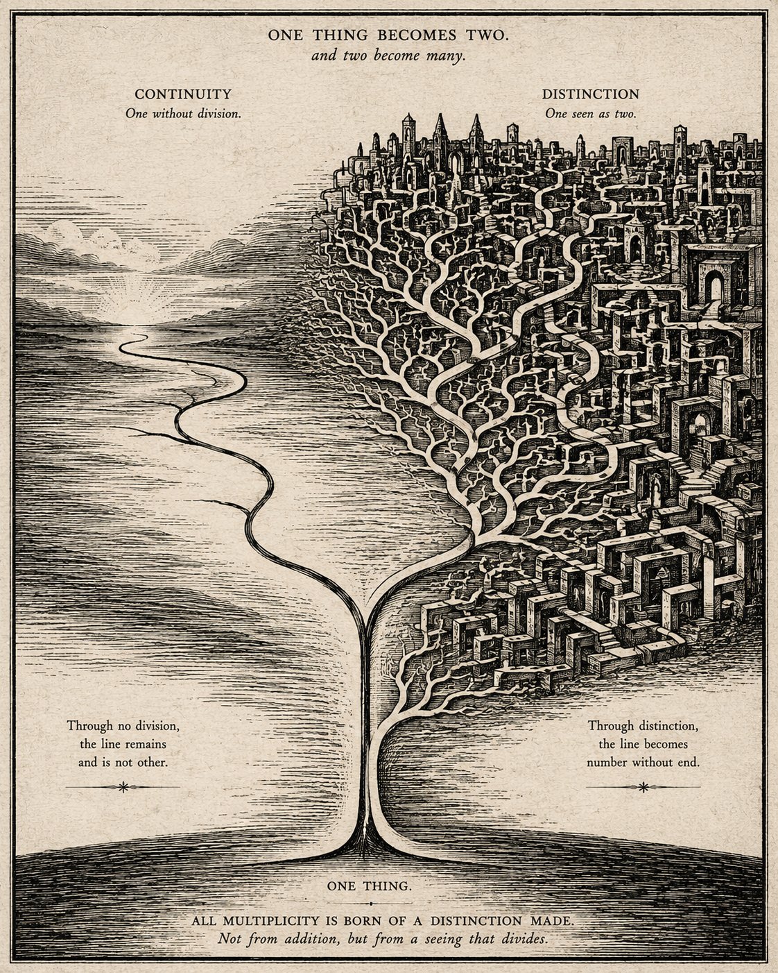LOOP recursive diagram of distinction and thought